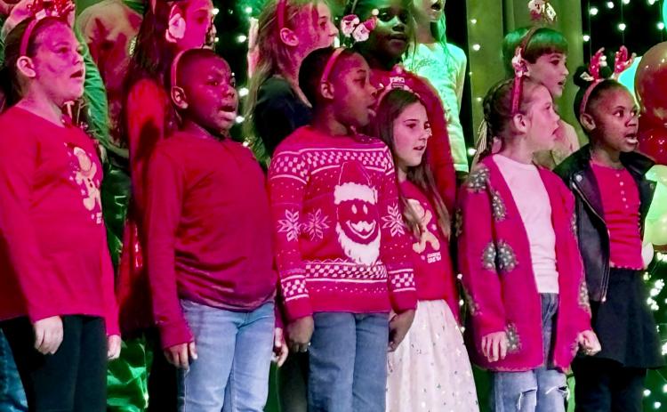 Third graders at Elbert County Elementary School performed during the school's annual Christmas Sing-a-long.