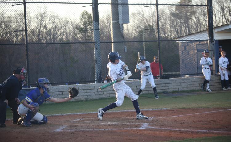 Branson Bonds had a hand in two of Elbert County’s three runs in their loss to Hart County Feb. 28. (File photo by Wells)