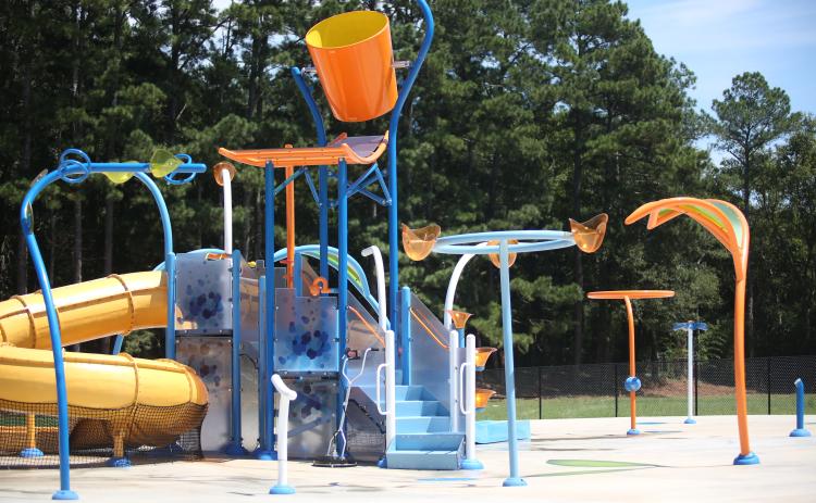 Splash Island Elberton lies in wait the week before its scheduled Aug. 30 grand opening. (Photo by Bo Underwood)