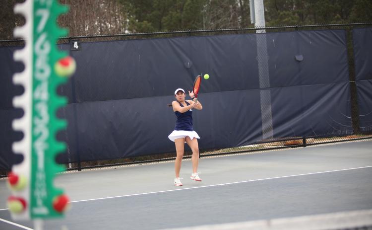 Emily Poon was named Region 8A Division I Girls’ Tennis Player of the Year after a 15-0 singles record. (Photo by Bo Underwood)