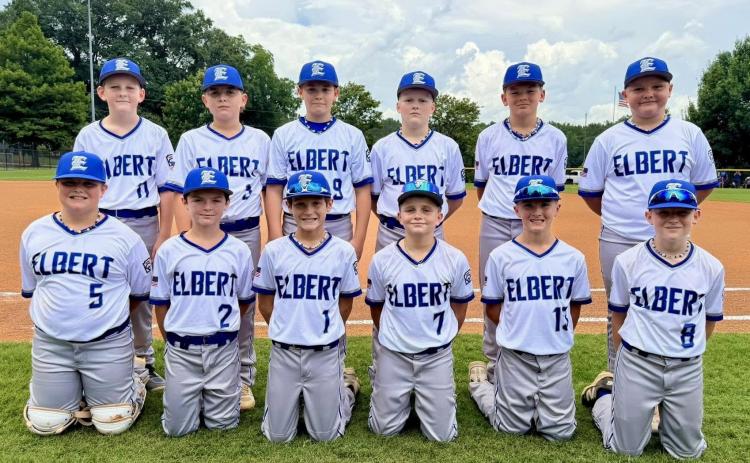 Elbert County’s major all-stars represented their county in the Georgia Little League District 7 tournaments. (Photo courtesy of Elbert County Little League)