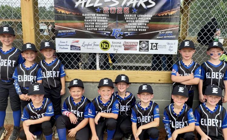 Photo courtesy of Elbert County Little League
