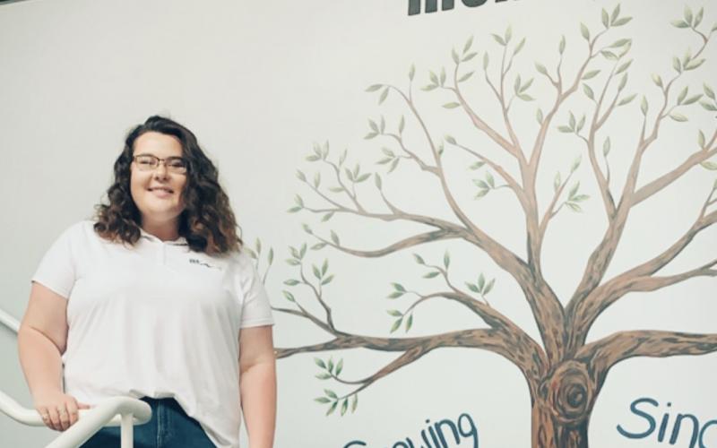 ECCHS 2018 graduate Taylor Howell became employed with MöllerTech through a work-based learning program and has continued working there as a human resources administrative assistant.