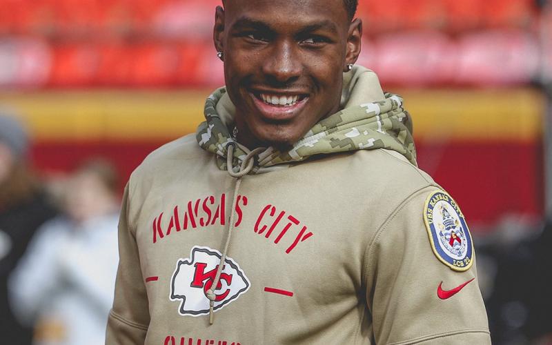 Rookie receiver Mecole Hardman was one of six Kansas City Chiefs selected for the 2020 NFL Pro Bowl set for Jan. 26, at 2 p.m. at Camping World Stadium in Orlando. (Photo courtesy of the Kansas City Chiefs)