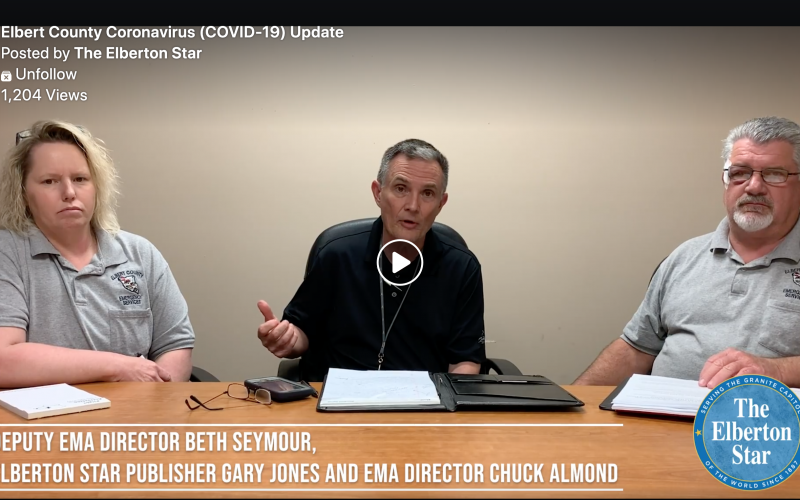 A 13-minute video conversation with Elbert County Emergency Management Director Chuck Almond and Deputy Director Beth Seymour has been posted on The Elberton Star’s Facebook page.