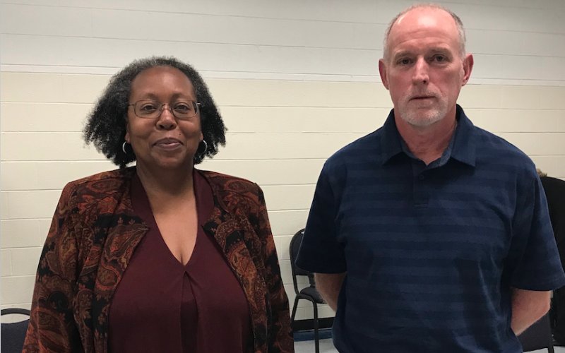 District 4 Elbert County Board of Education candidates Lillvian Jones (left) and incumbent Mike Turner. (Photo by Jones)