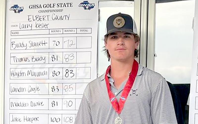 Senior Brady Starrett finished the tournament in second place in individual standings. The tournament was the first state championship event ever hosted in Elbert County.