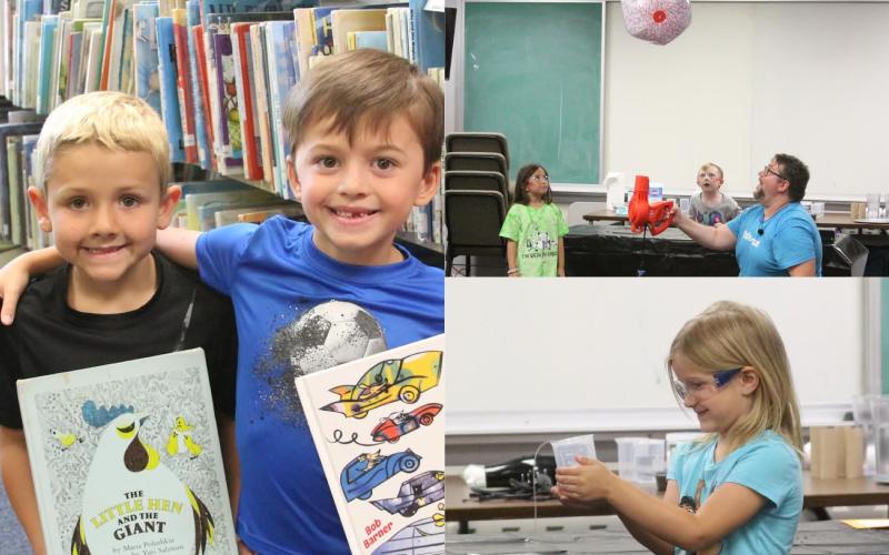 The Elbert County Public Library kicked off this year’s Summer Reading Program “All Together Now” Friday, June 2 with STEAM activities and presentations from Talewise. Attendees learned about, and participated in, different hands-on science experiments throughout the program. (Photos by Hall)