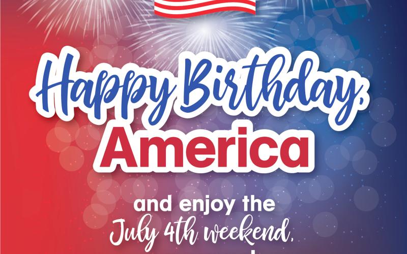 Happy Birthday America Graphic