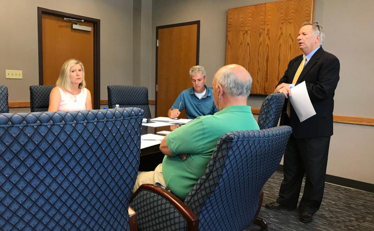 Tim Chason from The Chason Group speaks to the Development Authority at a previous meeting in July 2019. 