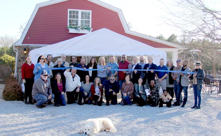 The Elbert County Chamber of Commerce held a ribbon cutting for Blue Cielo Farms Friday, Feb. 3. (Photo by Scoggins)