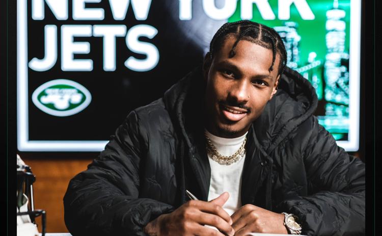 Former Elbert County Blue Devil, Georgia Bulldog and now Kansas City Chief Mecole Hardman signed a one-year contract with the New York Jets March 23. (Photo courtesy of the New York Jets)