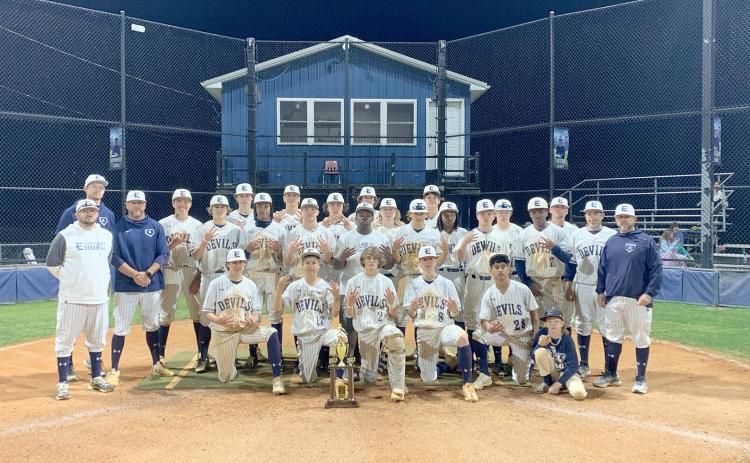 The Elbert County Blue Devils baseball team won the Region 8A Division 1 championship April 17 after sweeping a three game series against Commerce.