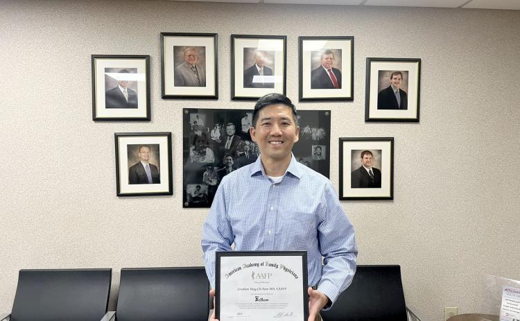 Dr. Jonathan Poon received the prestigious Degree of Fellow from the American Academy of Family Physicians, the organization announced in press release Sunday. 